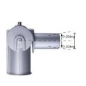 Integratech Streetlight mini adapter 90° richtbaar RAL9022