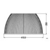 Integratech Prismatic reflector pc 100° highbay PHB 150W