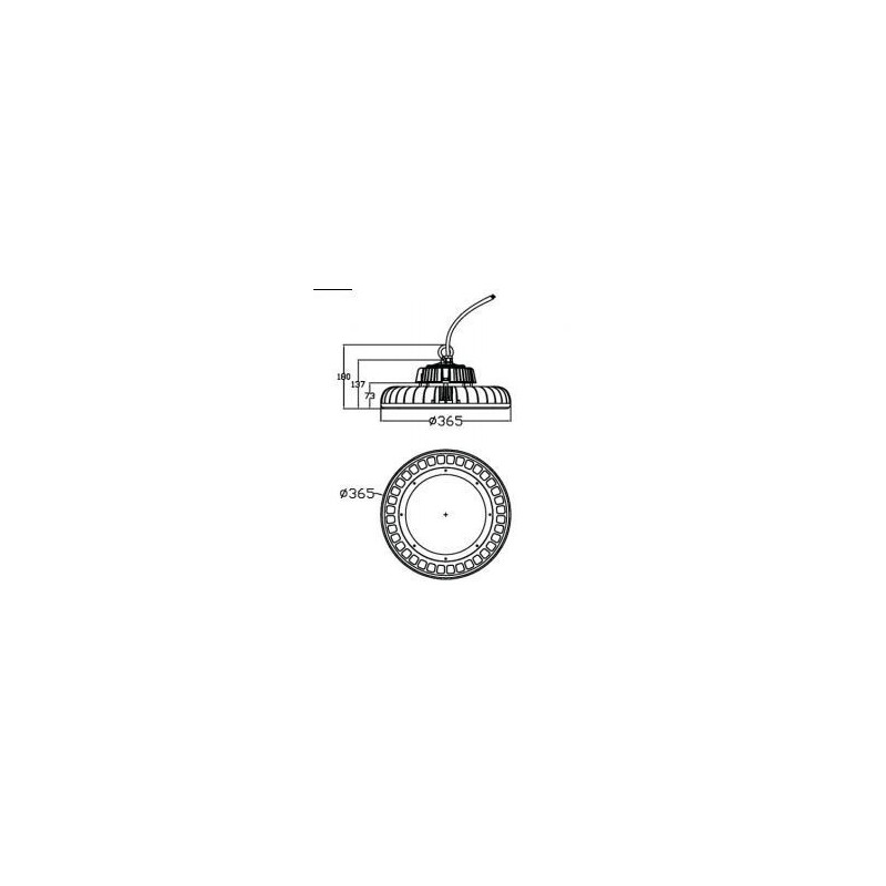 Integratech Highbay PHB 200W IP65 dimmable 1-10V