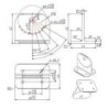 Integratech Supports de fixation réglables 60x100mm UBOAT