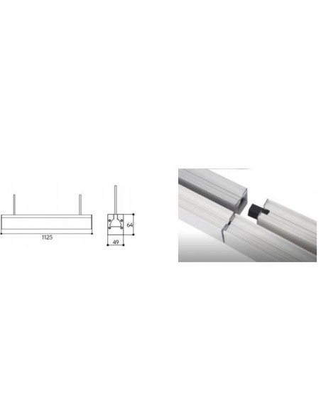 Integratech LED voor utiliteit lijnverlichting LEDlijn lineaconnect Deckenlampe