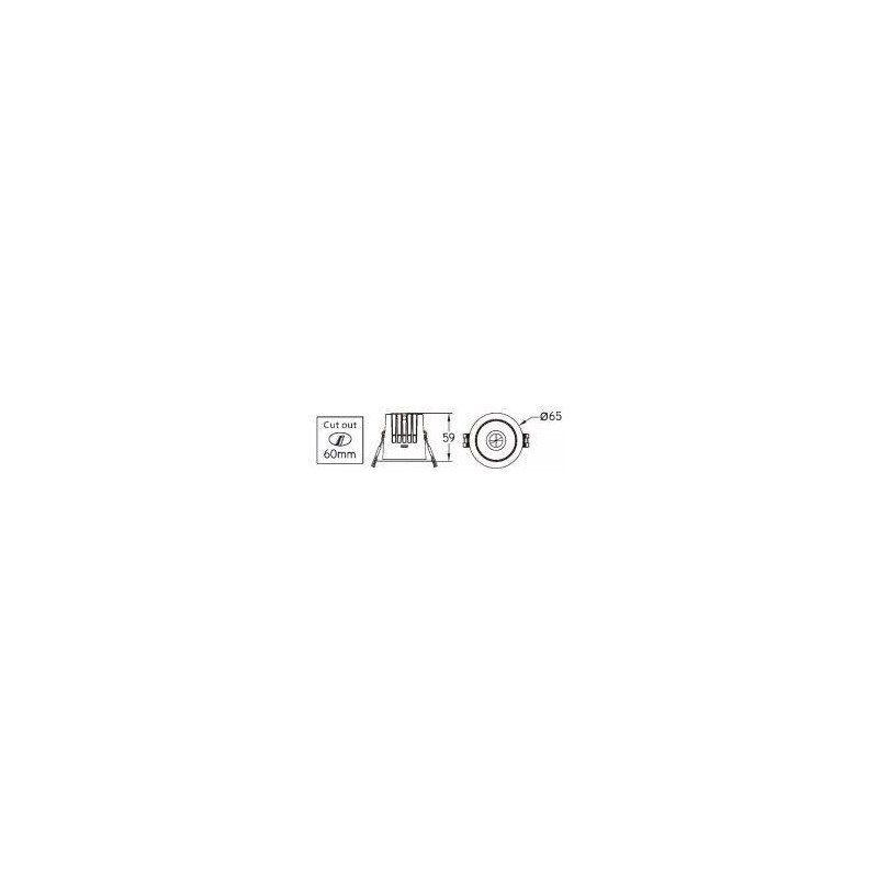 Integratech Spot encastré Deep low UGR 5W