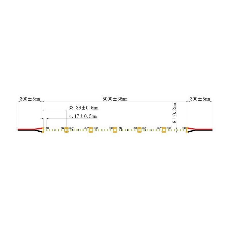 Integratech LED strip dotsfree 240LED/m 2110 CRI90 IP67