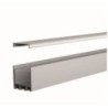 Integratech Profile SL Flat 25x25 alu 2m milky cover incl. acc