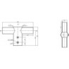 Integratech Streetlight adaptateur 2x 60mm
