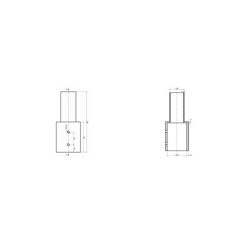 Integratech Streetlight adaptateur 60/80mm