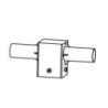 Integratech Streetlight adapter S105/R2x60mm dark grey RAL9022