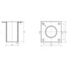 Integratech Streetlight wall bracket T 60mm