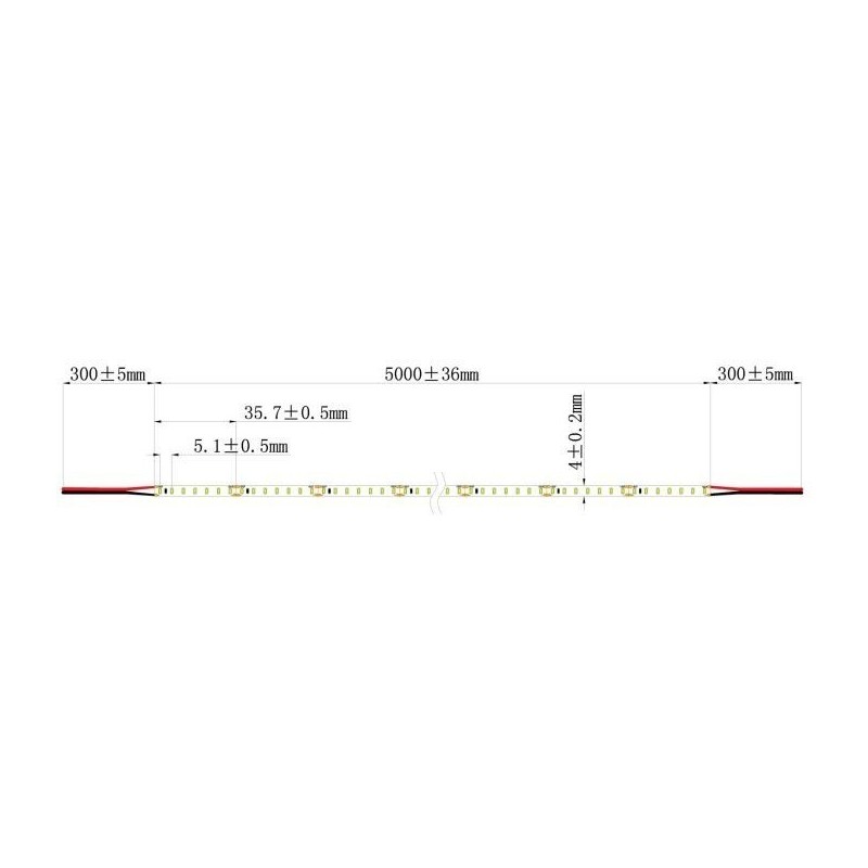 Integratech LED strip 2 LED strip monochrome 196sdot narrow profile