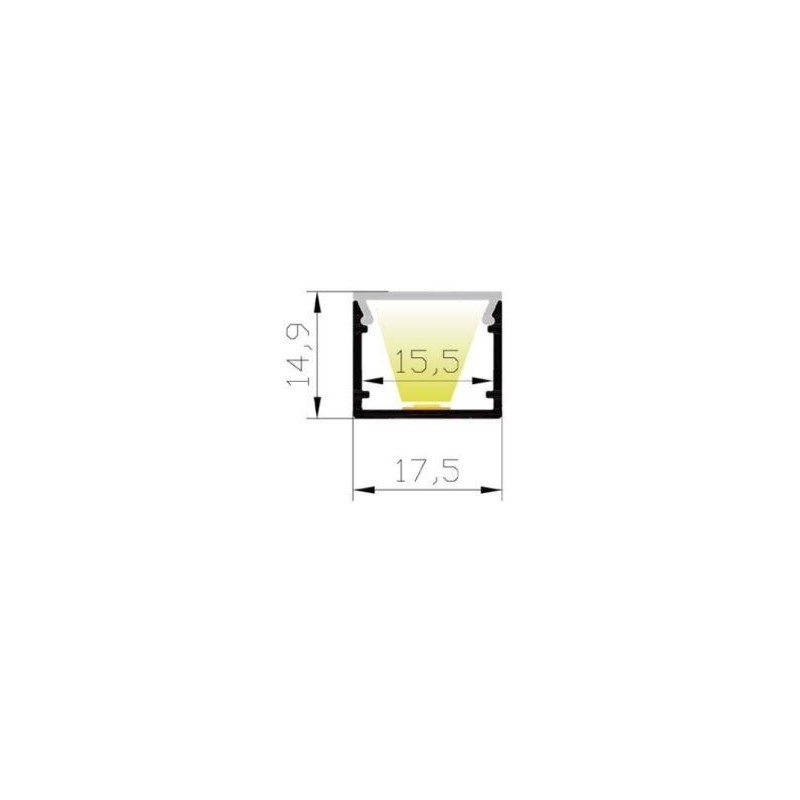 Integratech Profil LED Baseline 17x15 2m