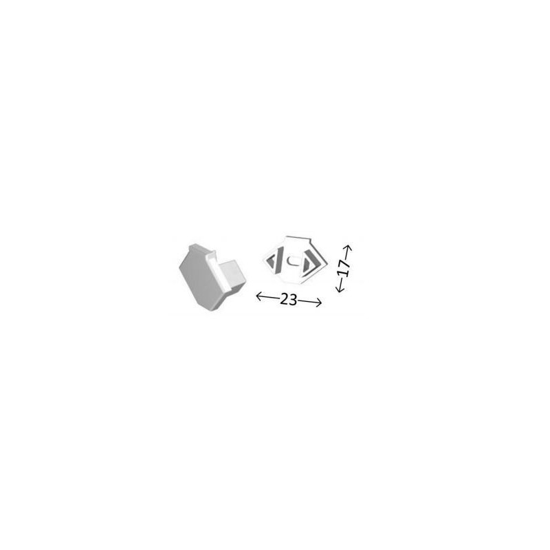 Integratech Endcap for profile ICORN without cable entry