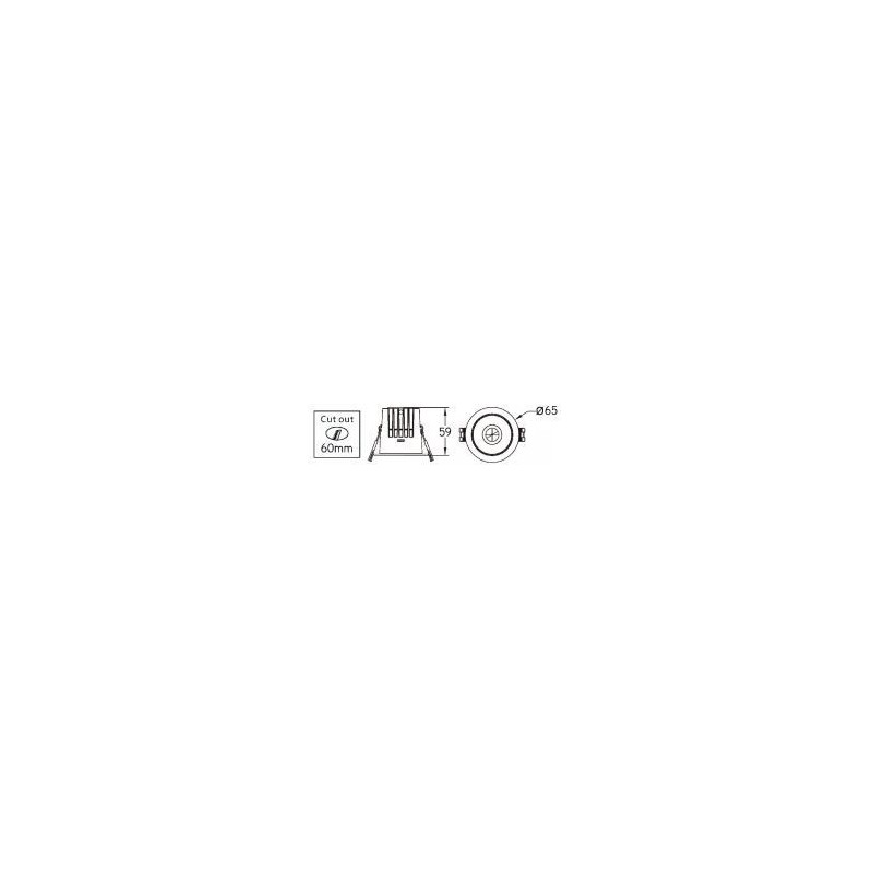Integratech Inbouwspot Deep low UGR 5W