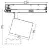 Integratech LED track light rail spot f2