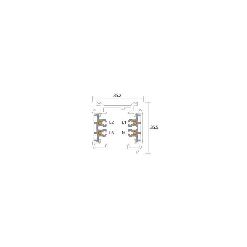 Integratech Universal 3 phase rail dim 7p 1m