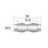 Integratech Coupleur pour rail universel 3ph 7p