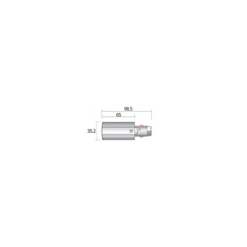 Integratech Power connector right for univ 3ph rail 7p