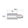 Integratech Power connector right for univ 3ph rail 7p