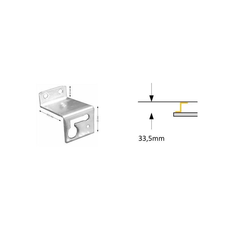 Integratech Surface mounting set with 4 brackets