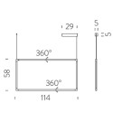 Nemo Spigolo vertical Hanglamp