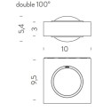 Nemo Fix double 100° Wandlamp