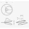 Nemo Kepler Minor down Lampe suspendue