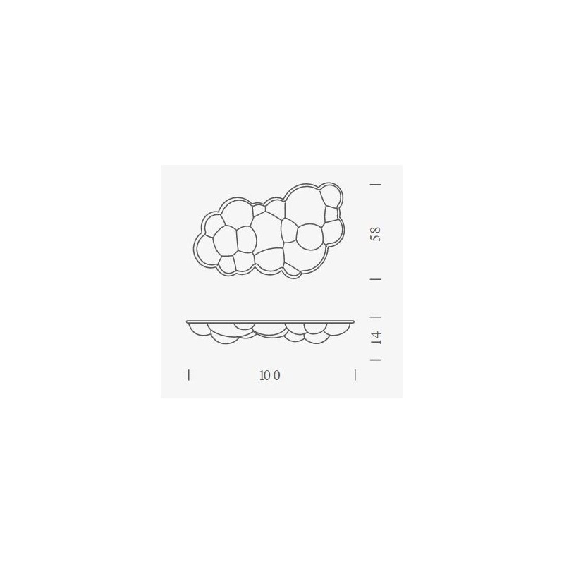 Nemo Nuvola MINOR H14 Applique / Plafonnier