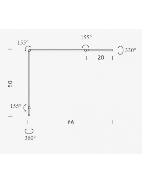 Nemo UNTITLED Linear Lampe de table / Applique