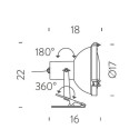 Nemo Projecteur 165 parete Wandlamp