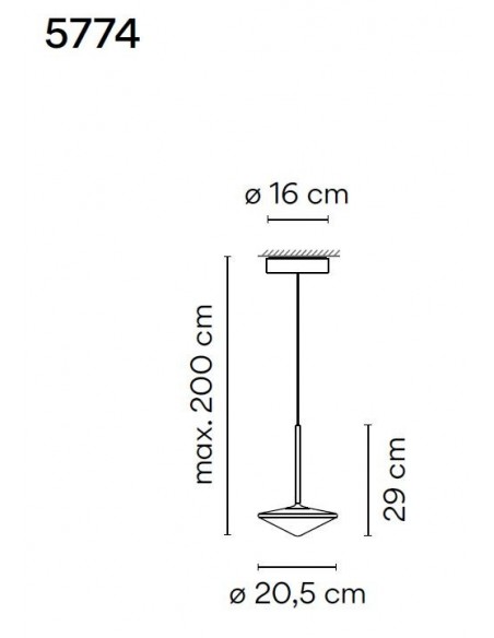 Vibia Tempo 20,5 suspension lamp