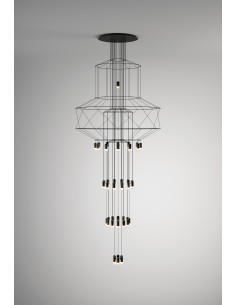Vibia Wireflow Chandelier 396 suspension lamp