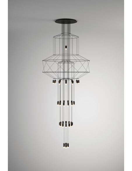 Vibia Wireflow Chandelier 396 lampe a suspension