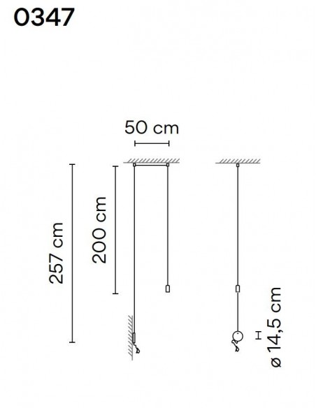 Vibia Wireflow Free-Form 1X lampe a suspension