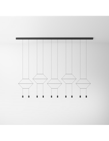 Vibia Wireflow Lineal 6A lampe a suspension