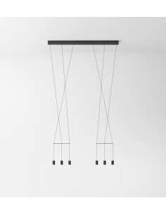 Vibia Wireflow Lineal 6B lampe a suspension