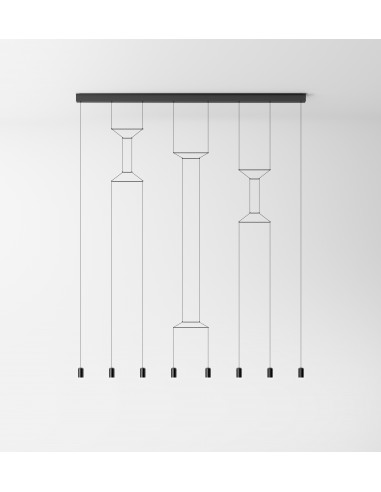 Vibia Wireflow Lineal 8 lampe a suspension