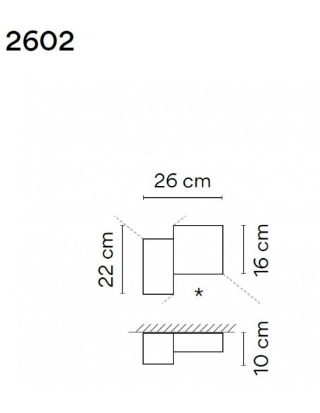 Vibia Structural 2X wall lamp