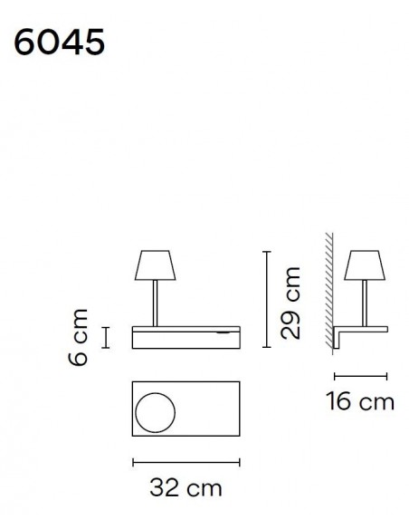 Vibia Suite 16 Left Read wall lamp