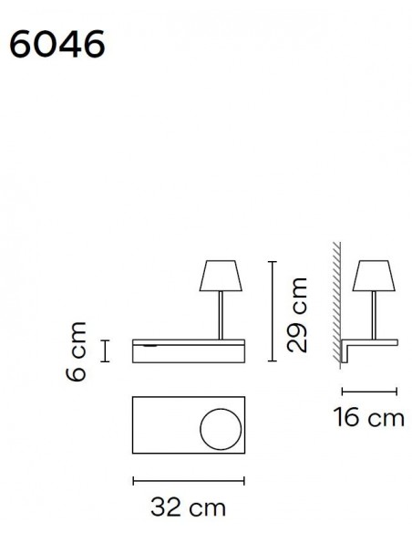 Vibia Suite 16 Right Read wall lamp