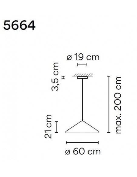 Vibia North 60 suspension lamp
