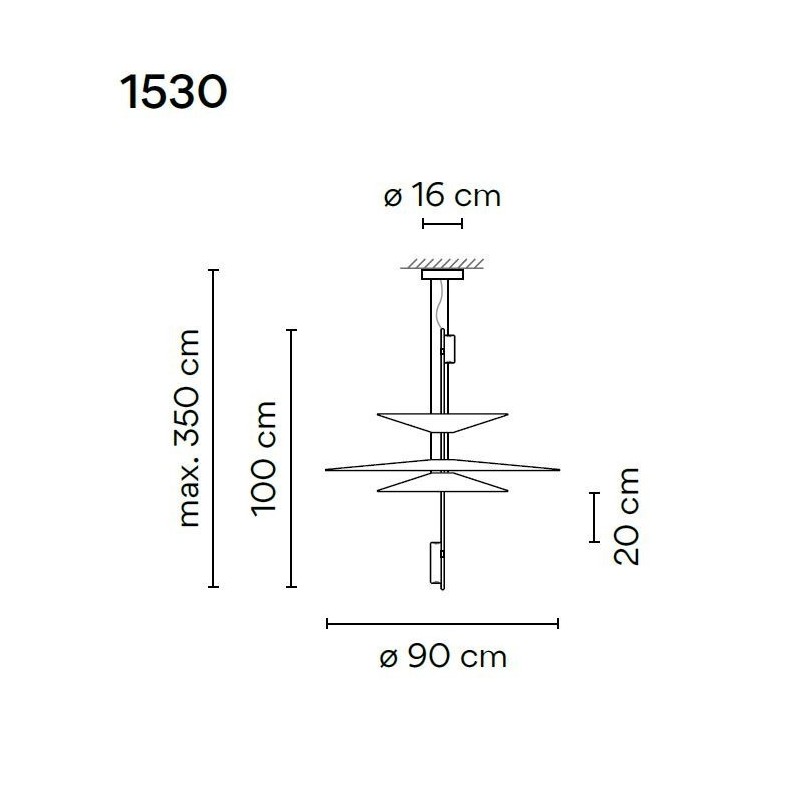 Vibia Flamingo 3X Small hanglamp