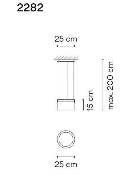 Vibia Guise 15X25 Sensor suspension lamp