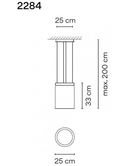 Vibia Guise 33X25 Sensor suspension lamp