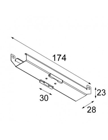 Modular Pista bracket for climate control ceilings (10 pieces) Plafondlamp