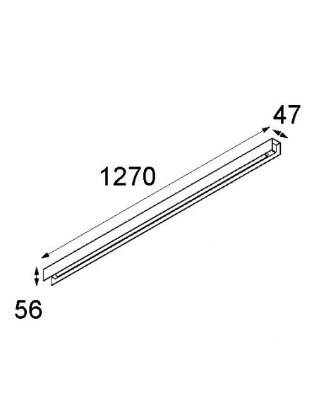 Modular United (1274mm) 1x LED GI Applique / Plafonnier