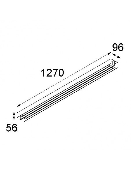 Modular United (1274mm) 2x LED GI Applique / Plafonnier