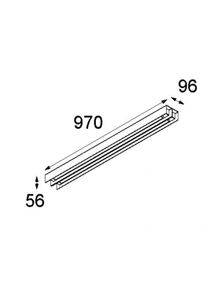 Modular United (974mm) 2x LED GI Applique / Plafonnier