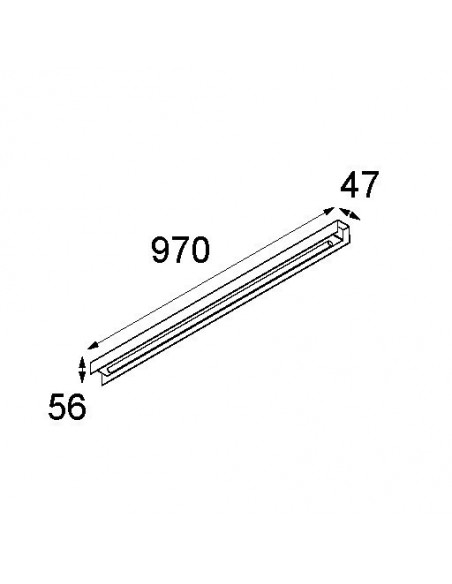 Modular United asy (974mm) 1x LED GI Applique / Plafonnier