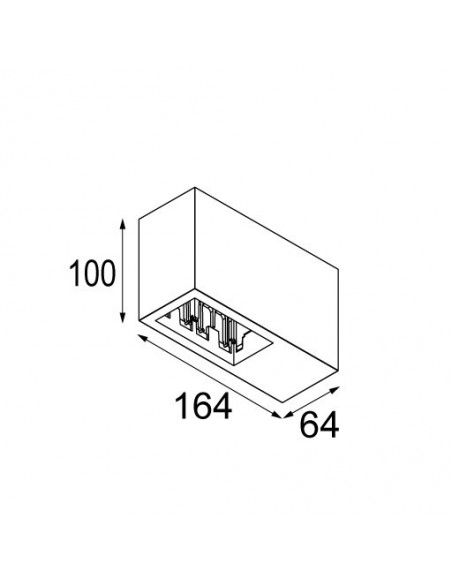 Modular Qbini surface box 2x LED