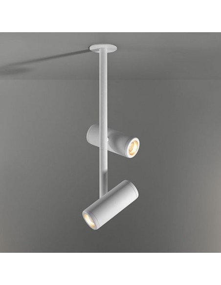 Modular Médard 70 stretched semi-recessed 2x LED GE Recessed spot