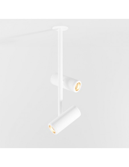 Modular Médard 70 stretched semi-recessed 2x LED GE Recessed spot